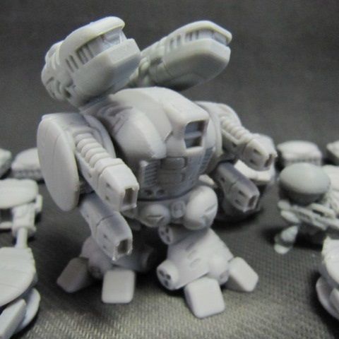 CHIBI-TECH SD - DELTAN HVY PLASMA GUNPOD          3D print model_5