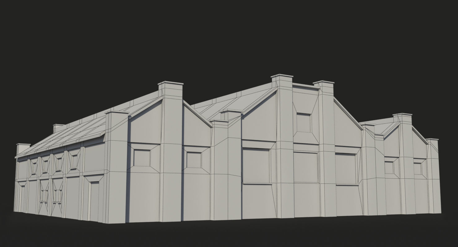 Factory x11 Low-poly 3D model_8