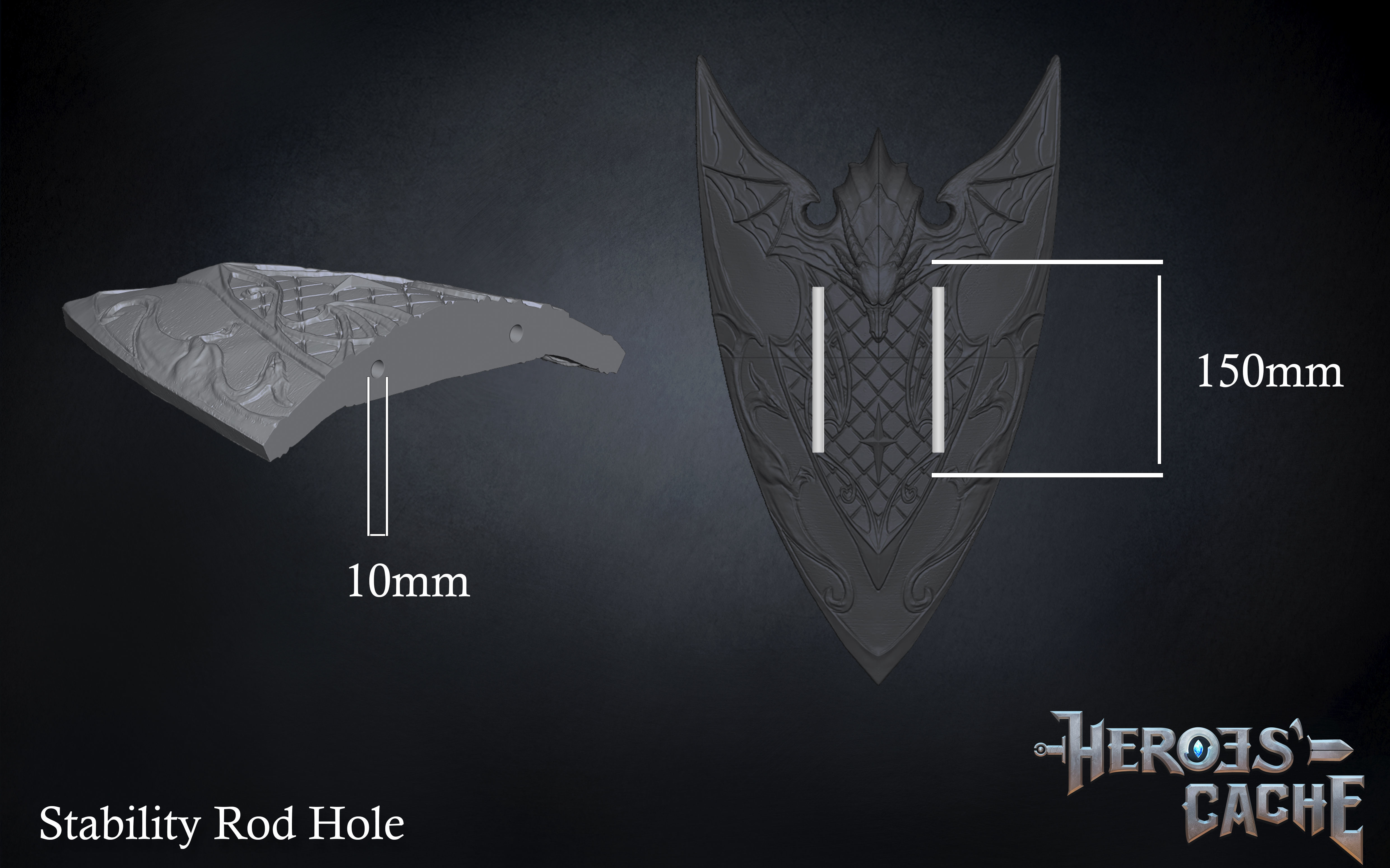 Monster Hunter World - Royal Nova Sword and Shield Set 3D Model Collection_7