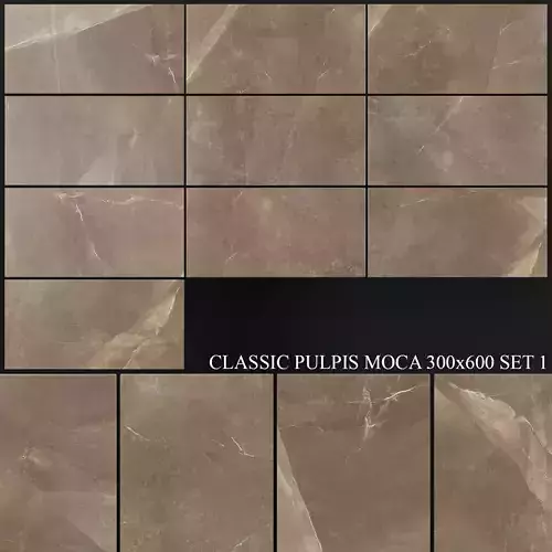Yurtbay Seramik Classic Pulpis Moca 300x600 Set 1 3D model