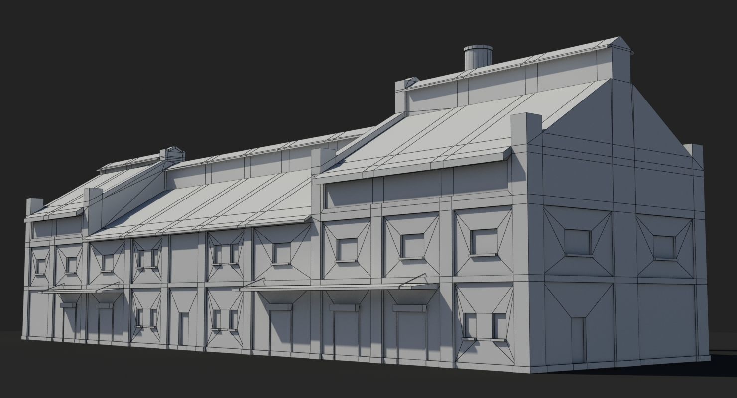 Factory x14 Low-poly 3D model_8