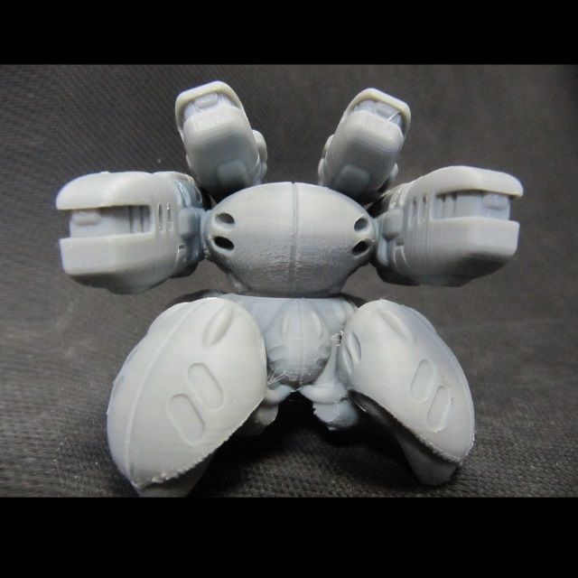 CHIBI-TECH SD - DELTAN ULTRA-HVY PLASMA GUNPOD 3D print model_4