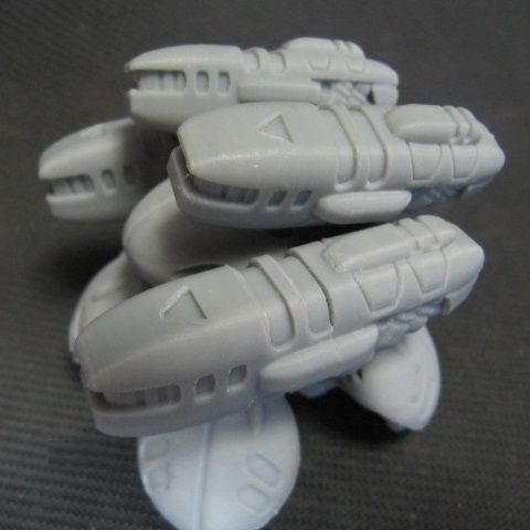 CHIBI-TECH SD - DELTAN ULTRA-HVY PLASMA GUNPOD 3D print model_6