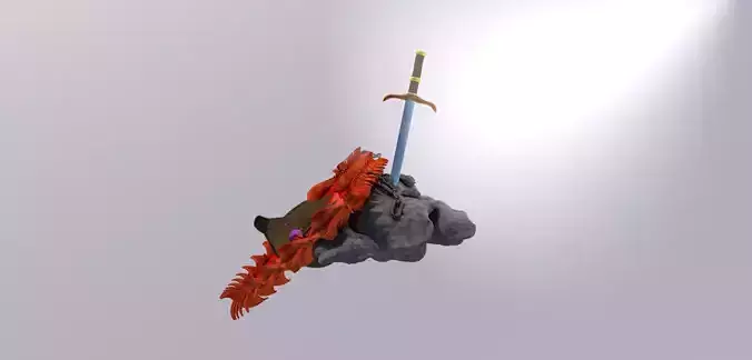  Sword and shield with bear