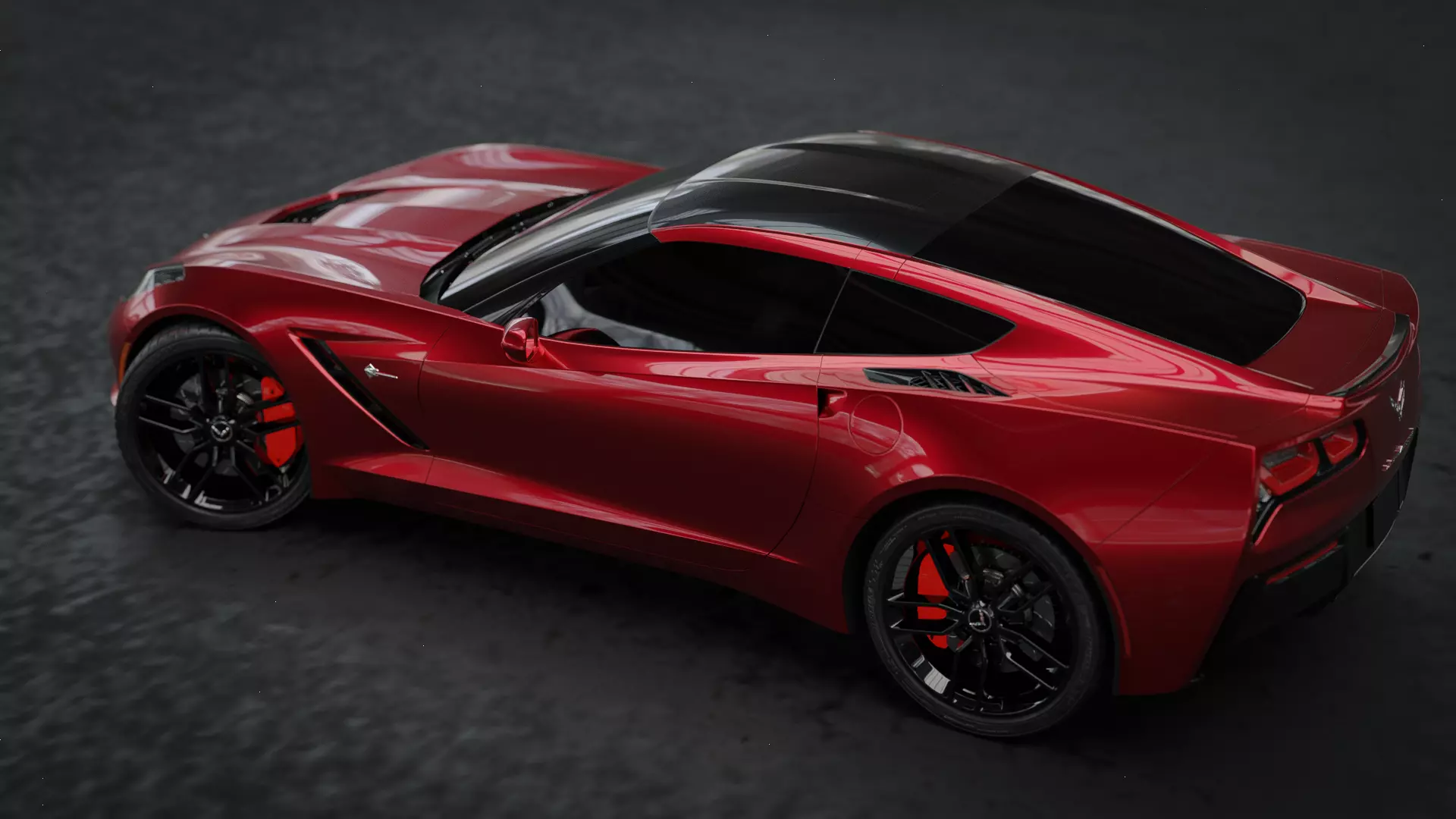 Cheverolet Corvett High Quality 3D Model  3D model_0