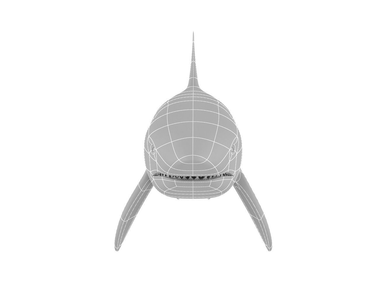 Great White Shark 3D model_11