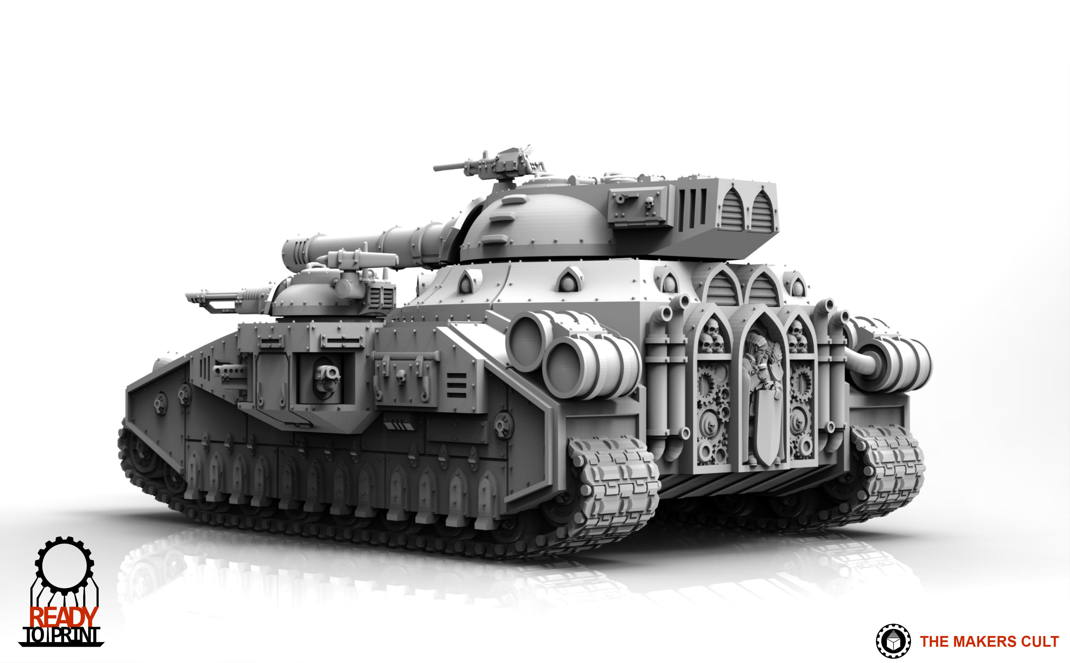 Feudal Guard - Heavy Battle Tank 3D print model_20