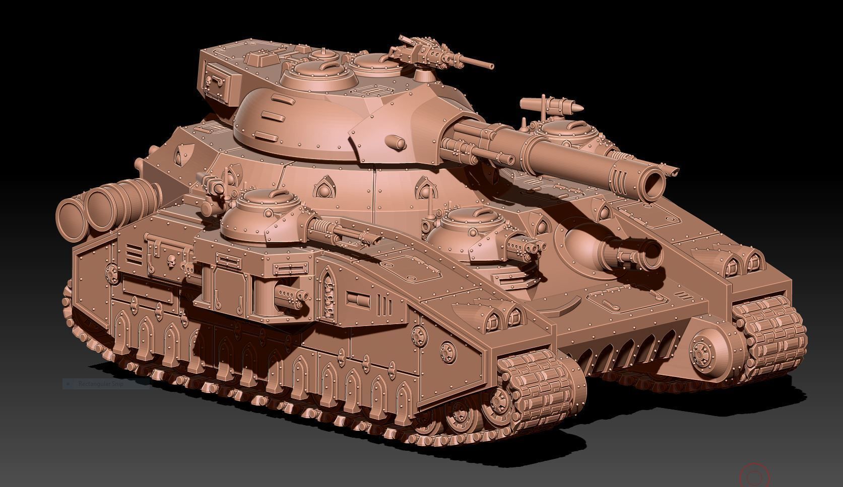 Feudal Guard - Heavy Battle Tank 3D print model_8