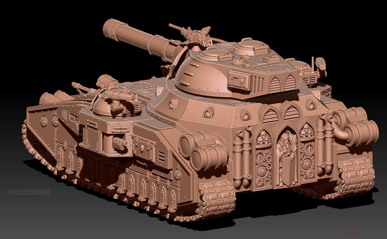 Feudal Guard - Heavy Battle Tank 3D print model_10