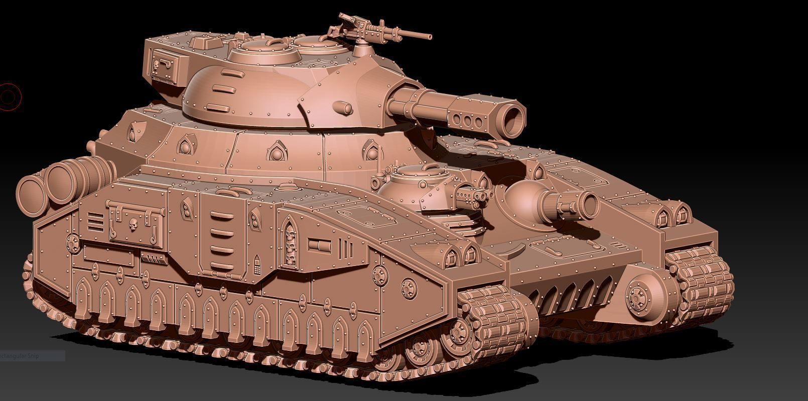 Feudal Guard - Heavy Battle Tank 3D print model_9