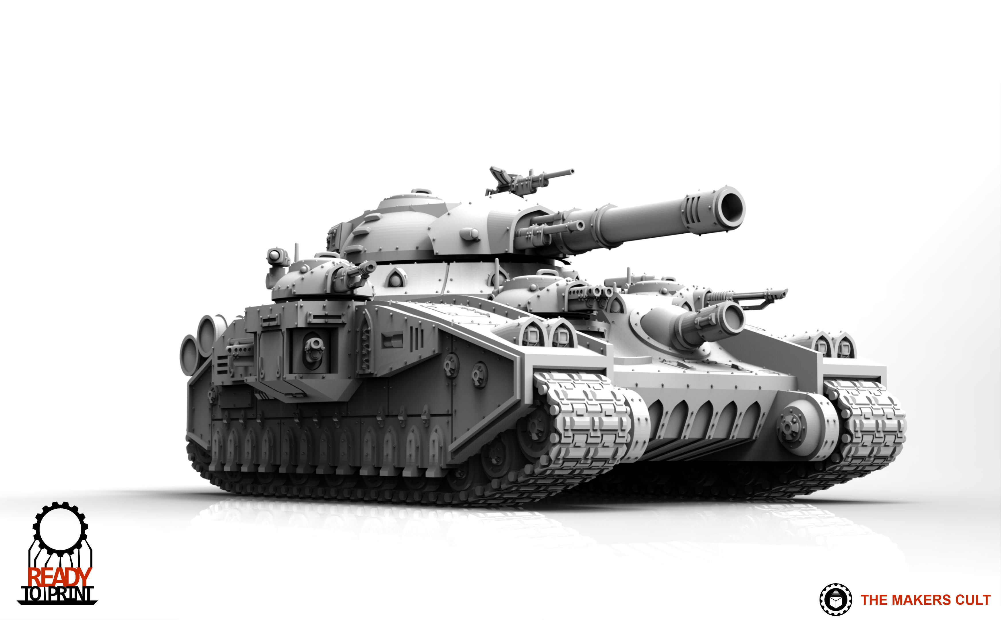 Feudal Guard - Heavy Battle Tank 3D print model_18