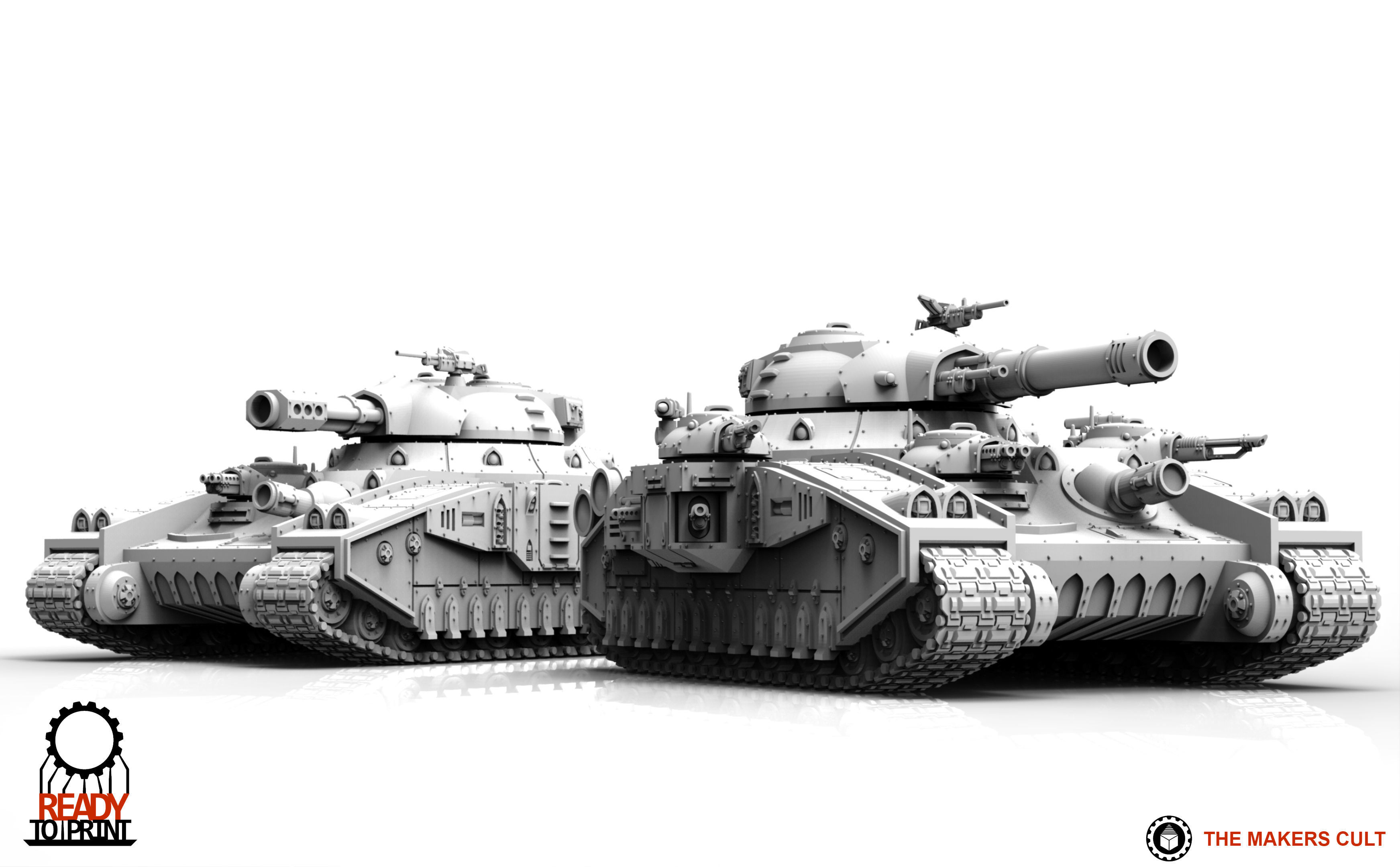 Feudal Guard - Heavy Battle Tank 3D print model_17