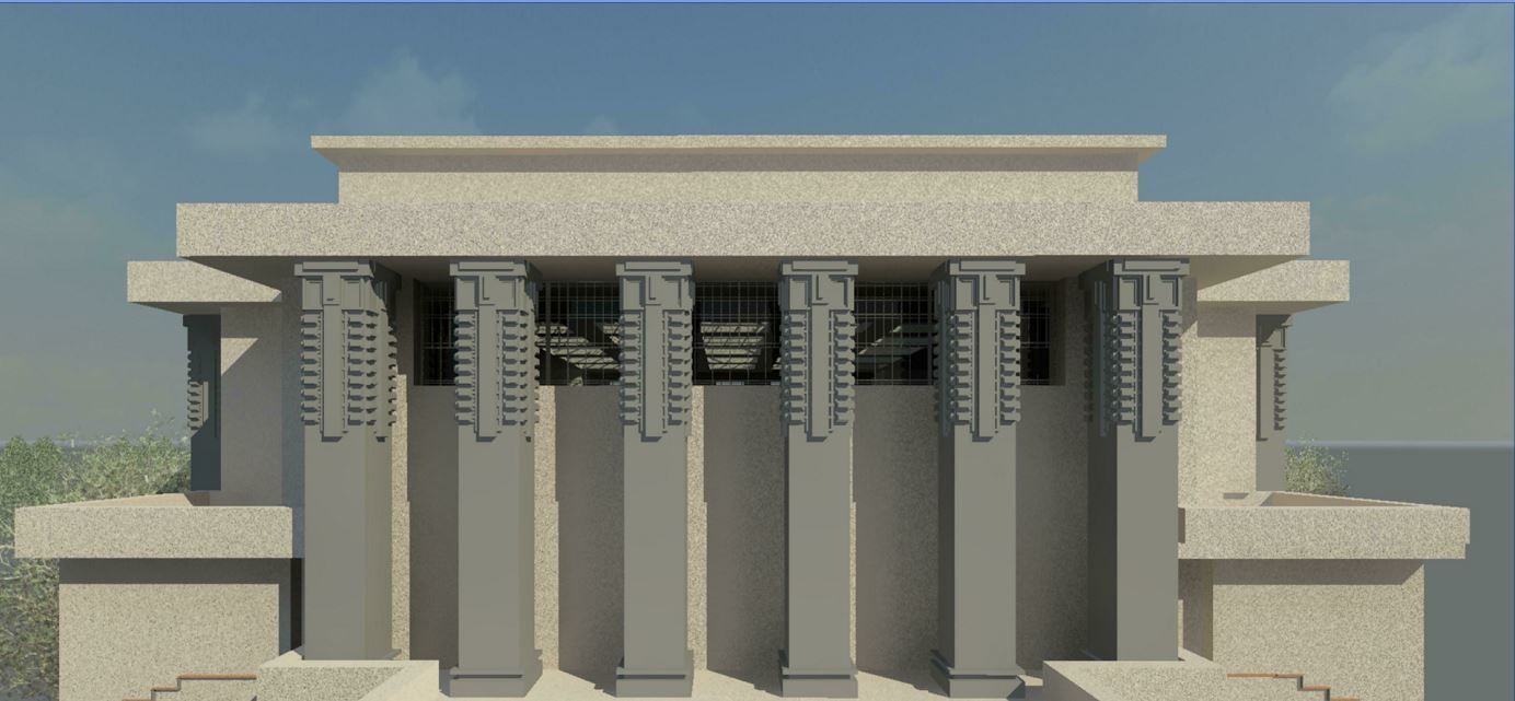 Unity Temple by Frank Lloyd Wright  3D model_2