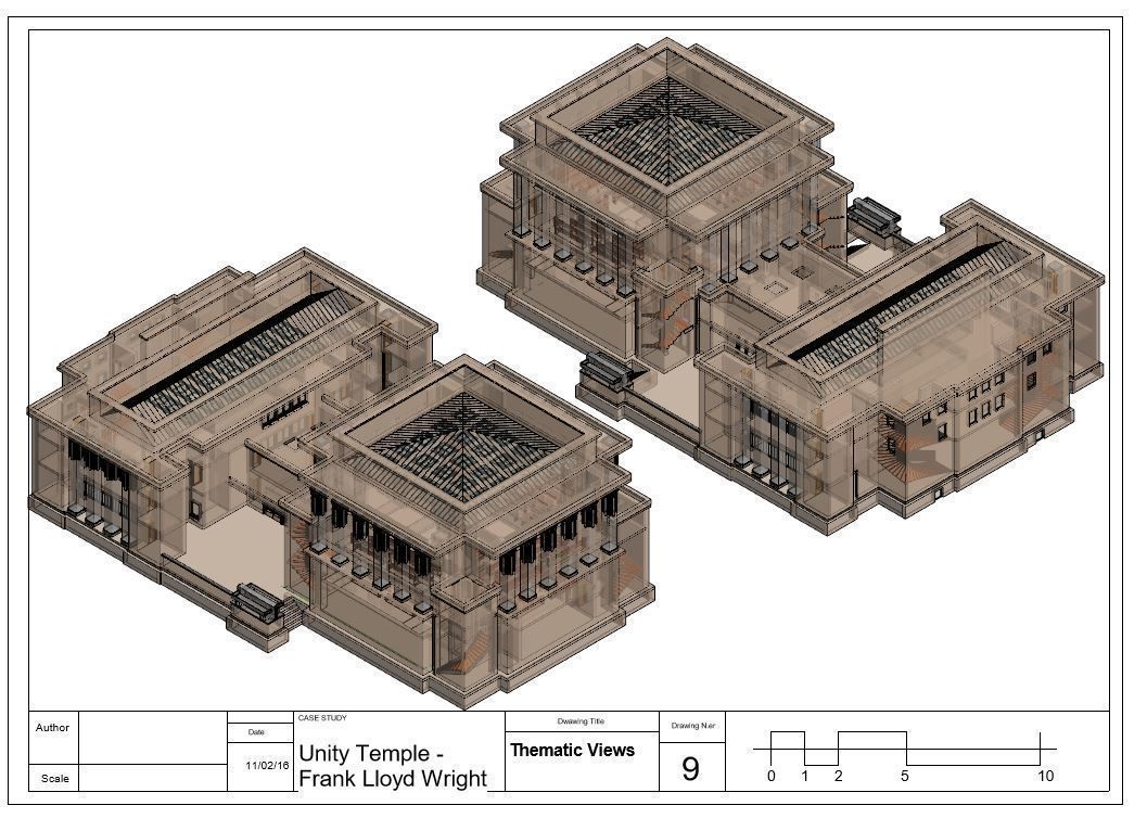 Unity Temple by Frank Lloyd Wright  3D model_11
