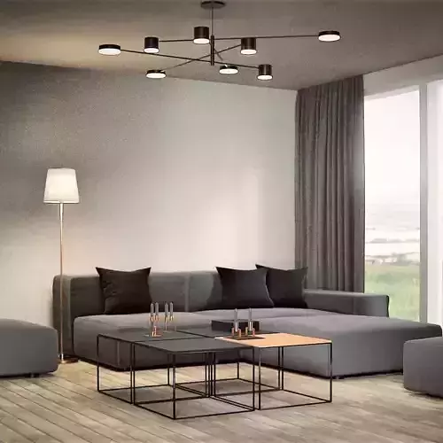 Minimalistic Living Room Scene