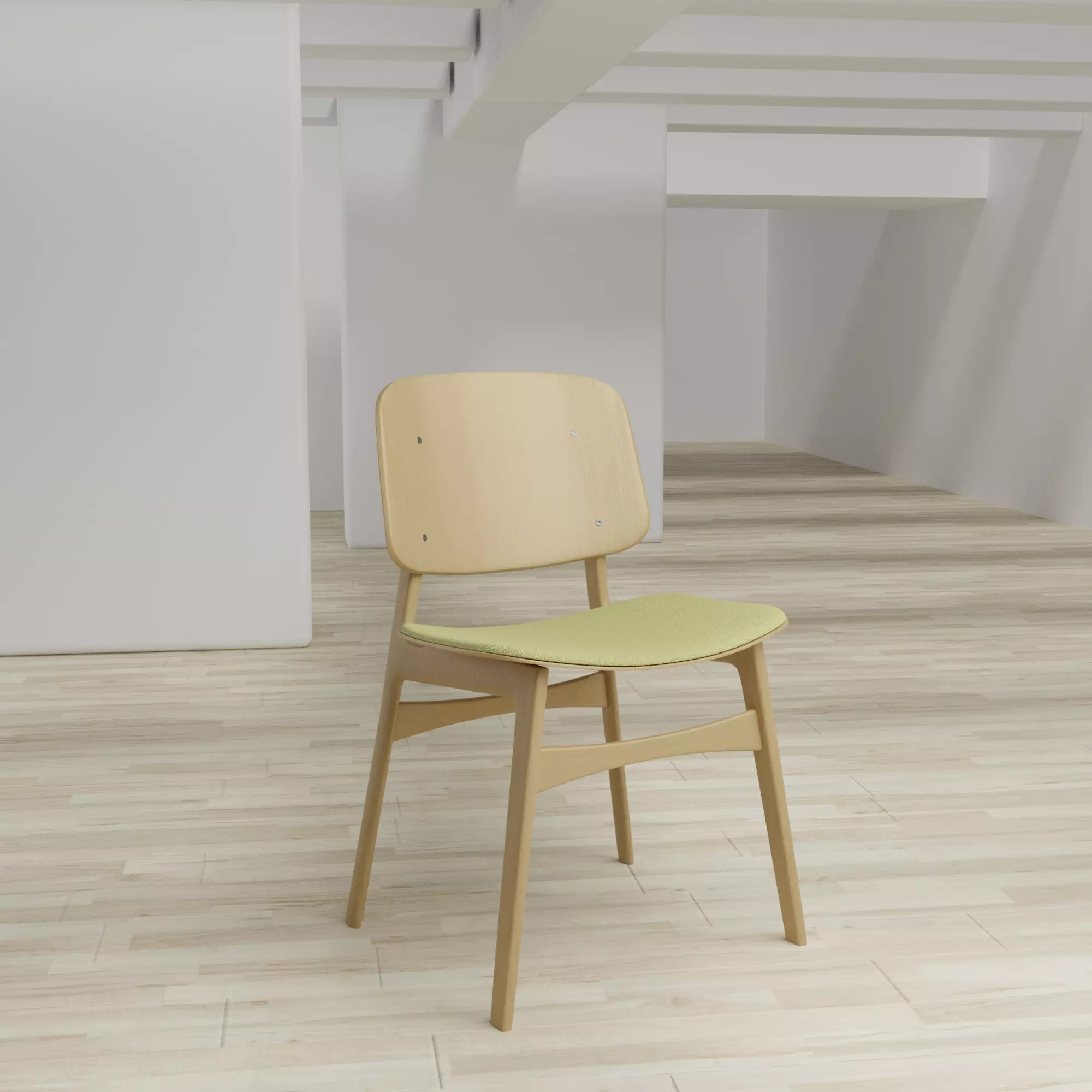 Low-poly modern minimalistic chair Low-poly 3D model