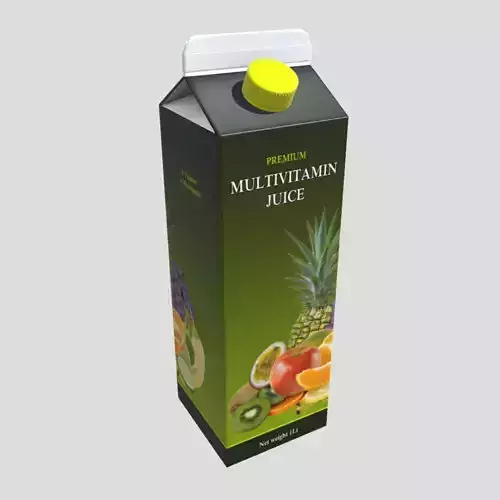 Multivitamin Juice Low-poly 3D model