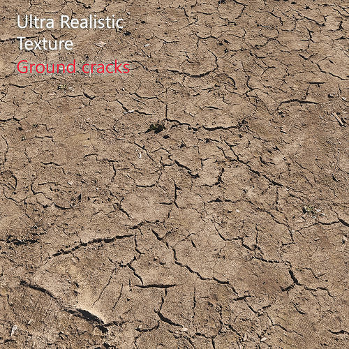 Ultra realistic Ground cracks 3D model