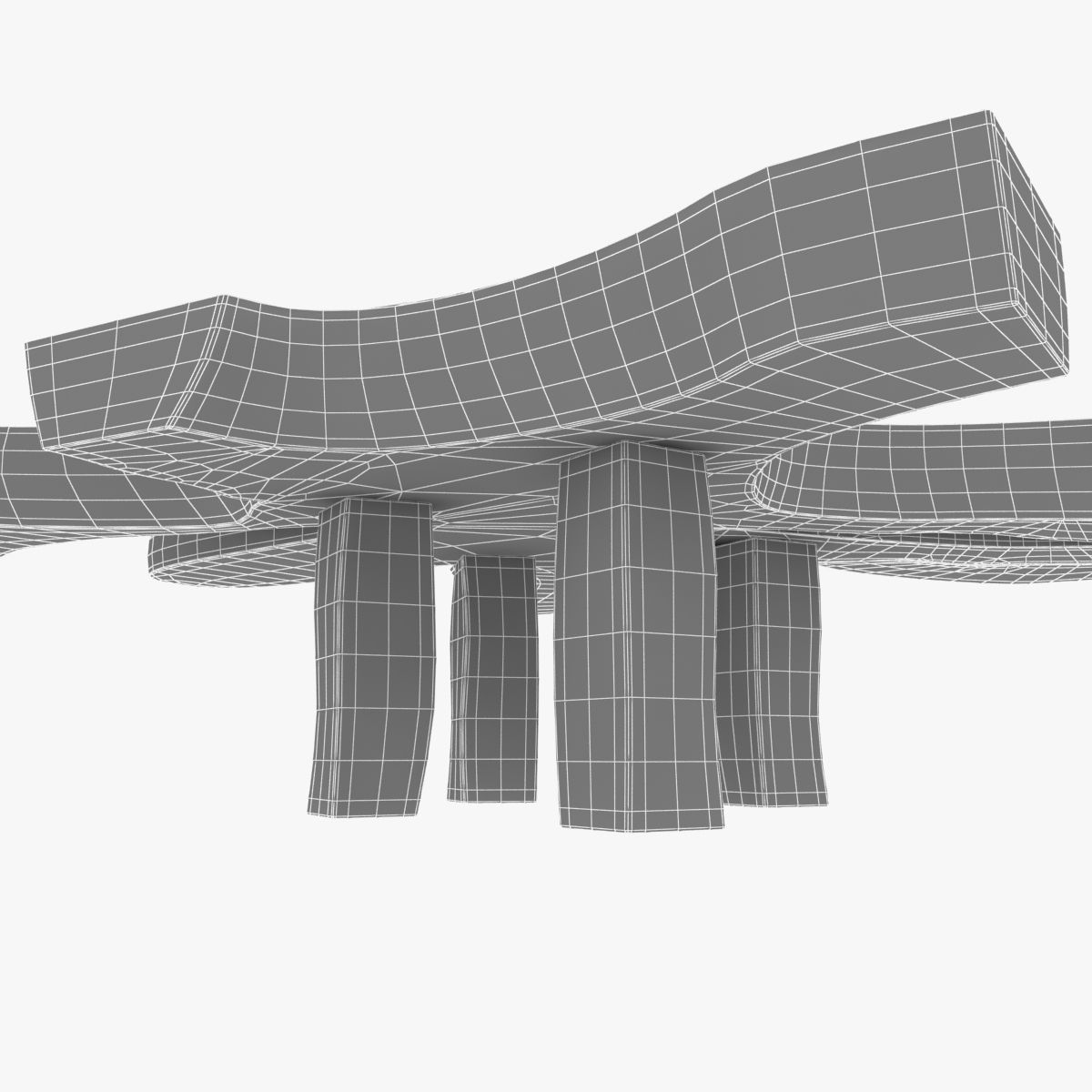 Chamcha Slice Coffee Table 3D model_9