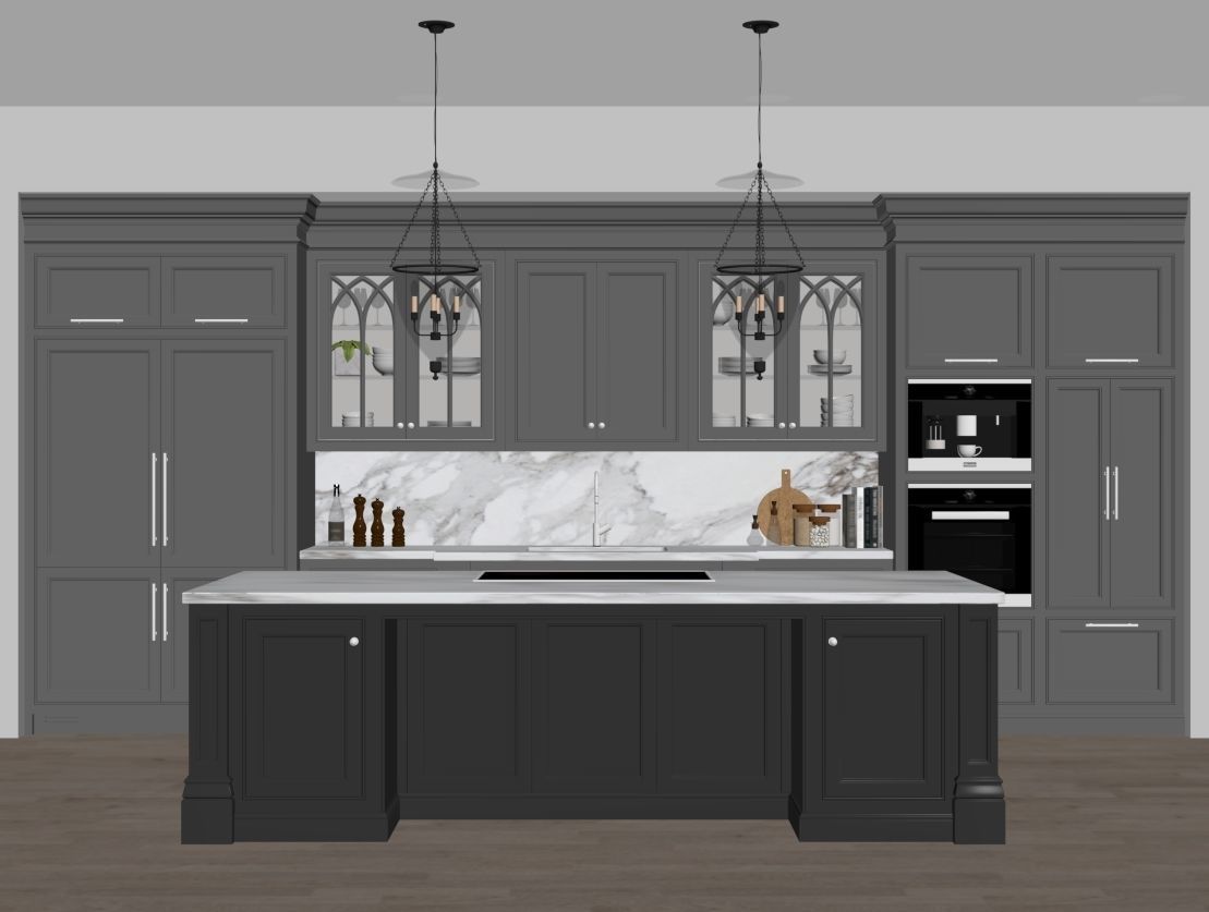 Classic kitchen 1 3D model_15