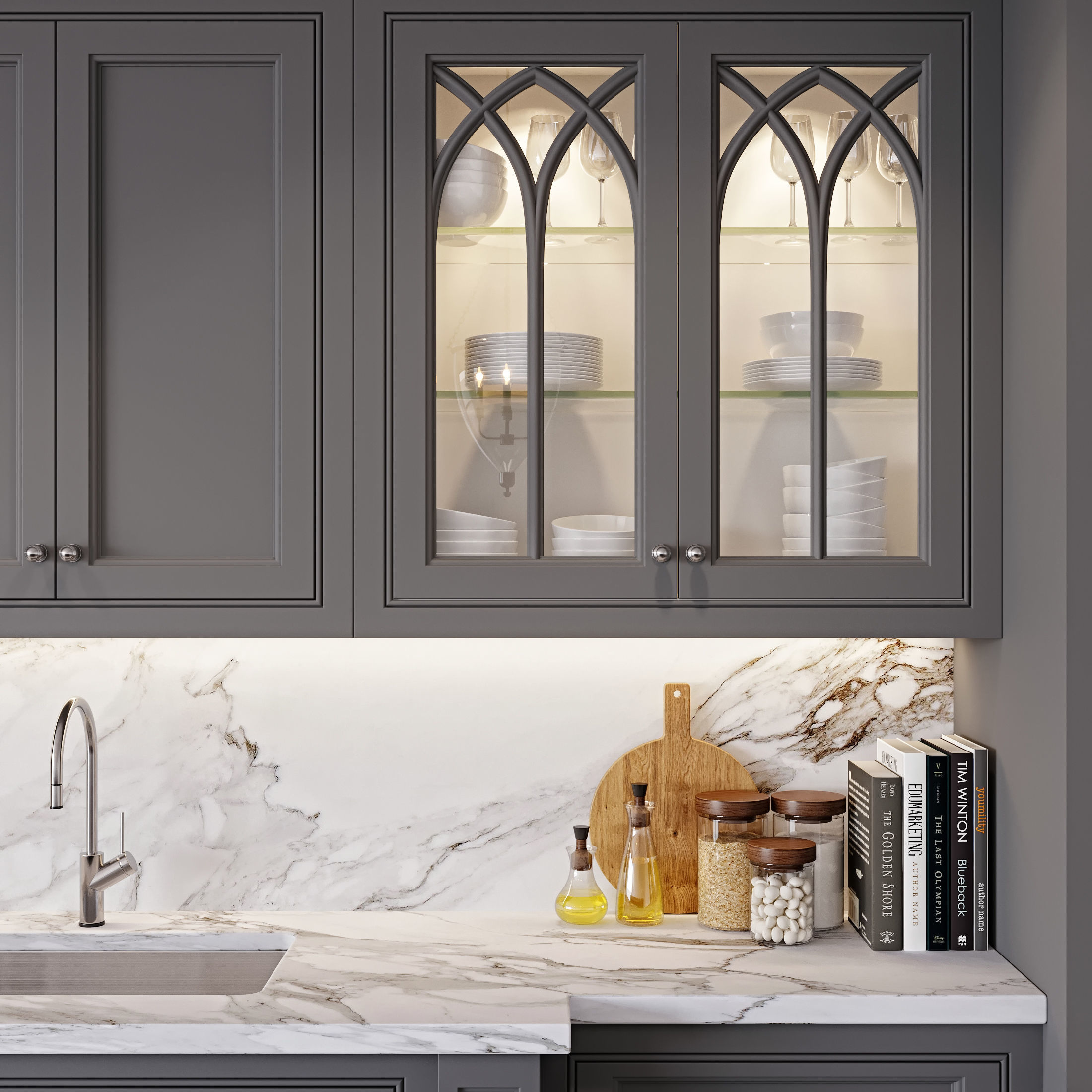 Classic kitchen 1 3D model_8