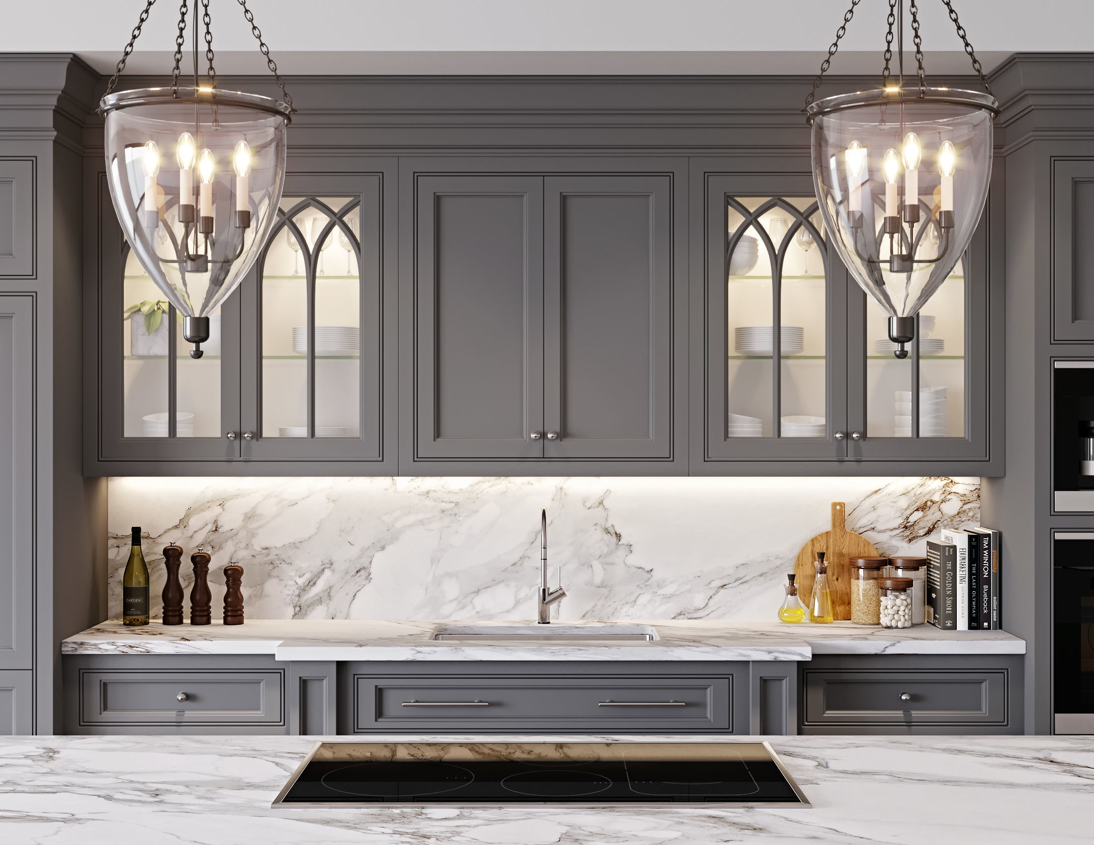 Classic kitchen 1 3D model_5