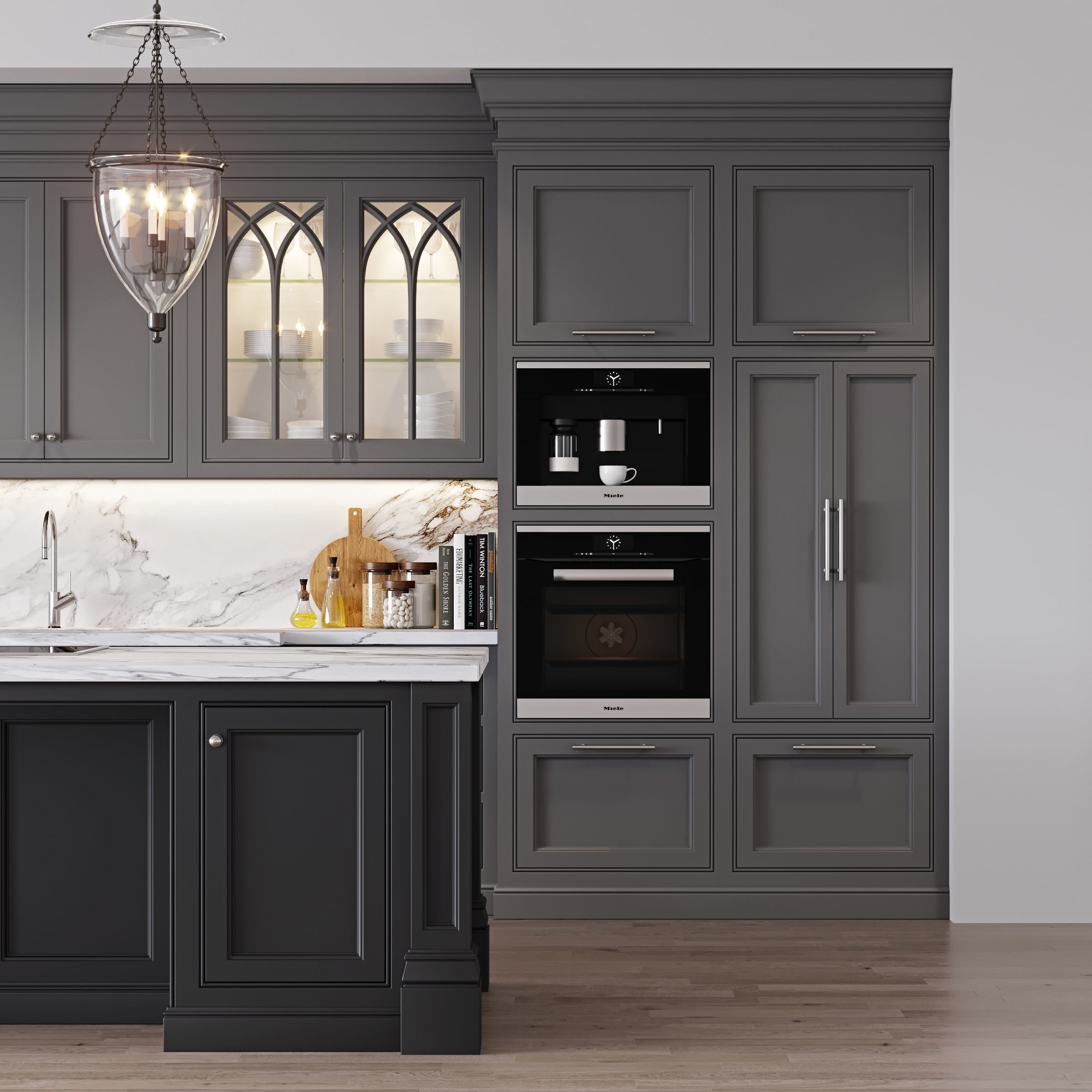 Classic kitchen 1 3D model_7