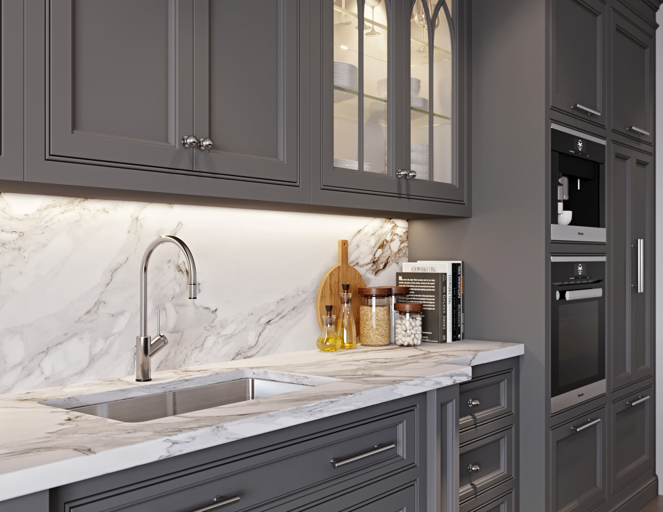 Classic kitchen 1 3D model_11