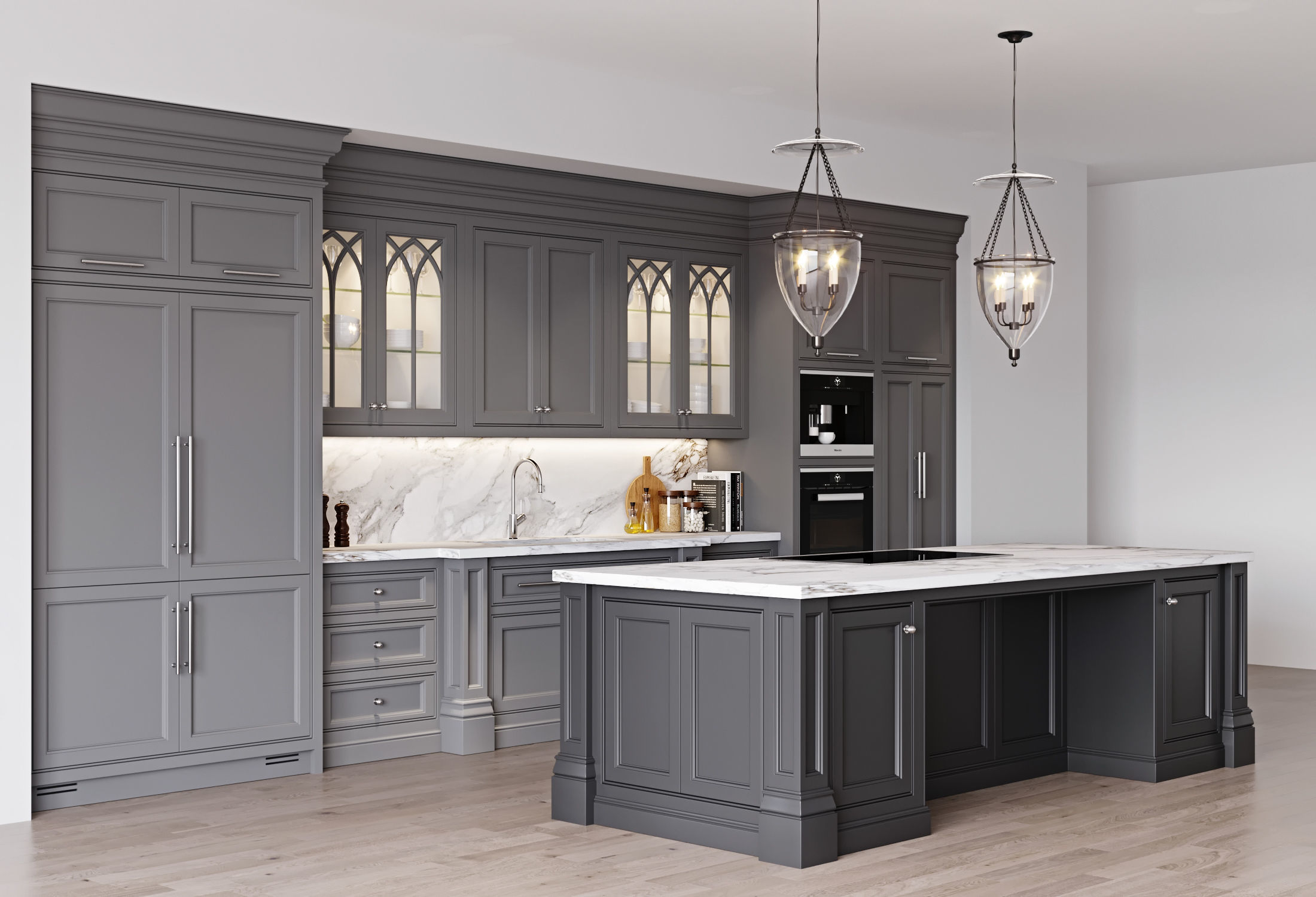 Classic kitchen 1 3D model_9