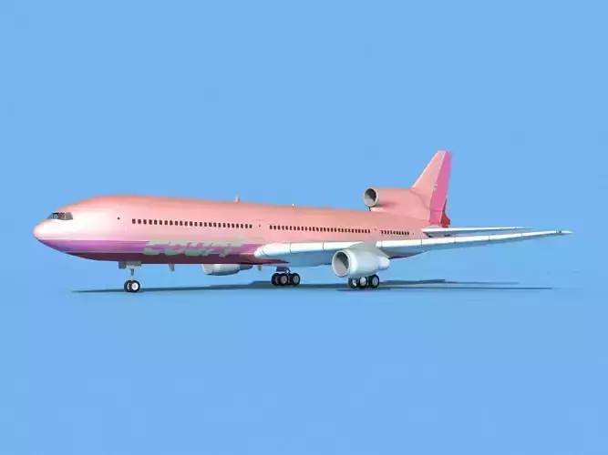 Lockheed L-1011 TriStar Court Line 3D model