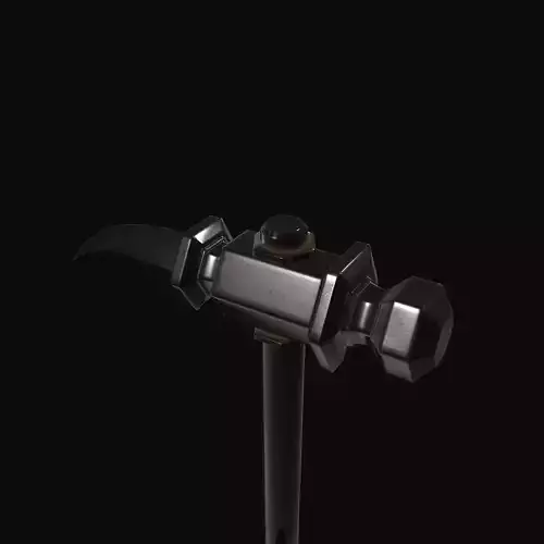Knight hammer Low-poly 3D model