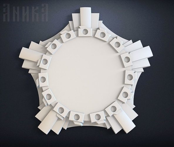 Base for star icon Free 3D print model