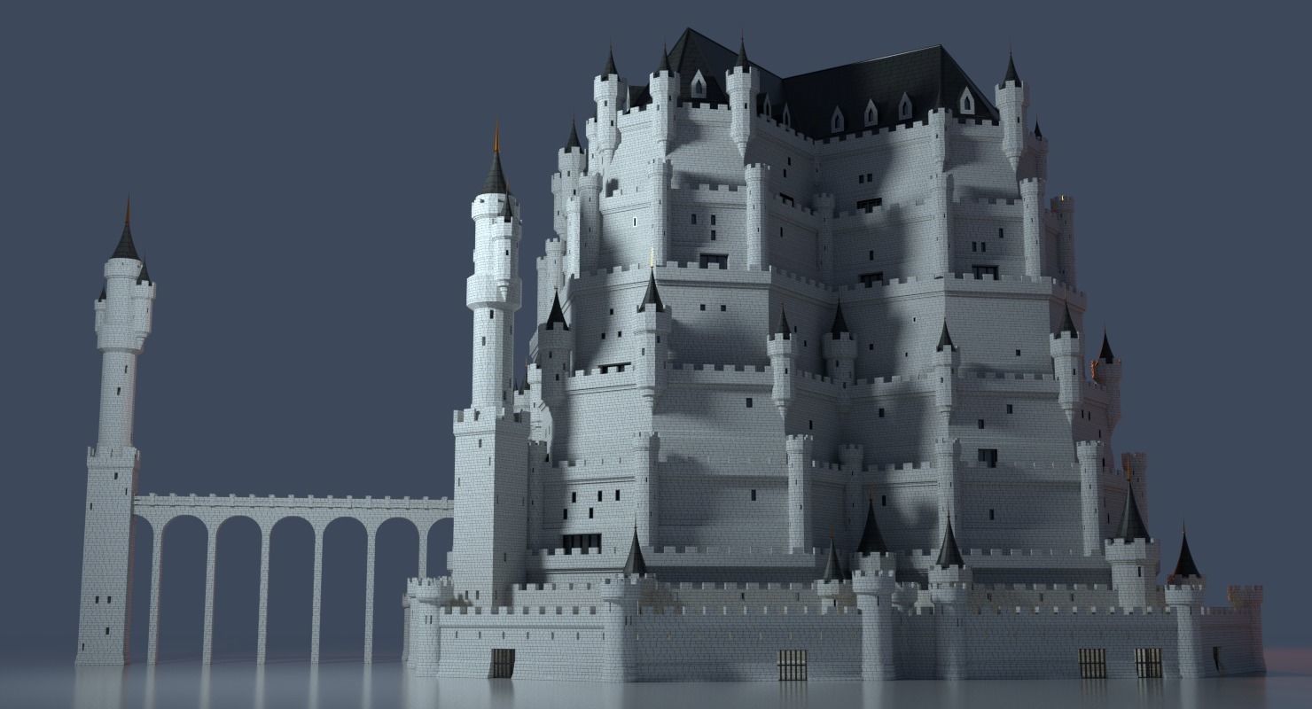 Castle Generator 01 3D model_9