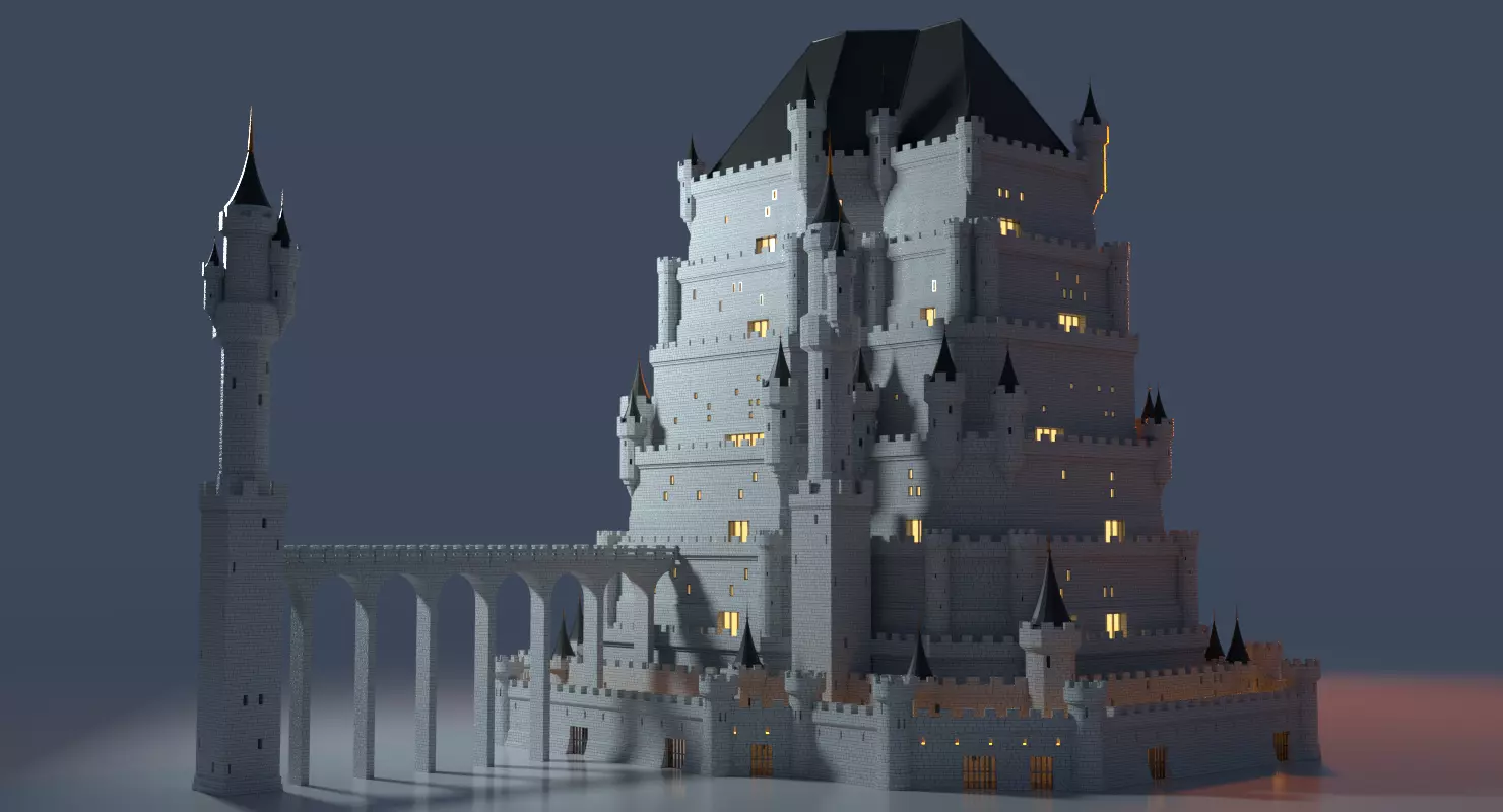 Castle Generator 01 3D model_0
