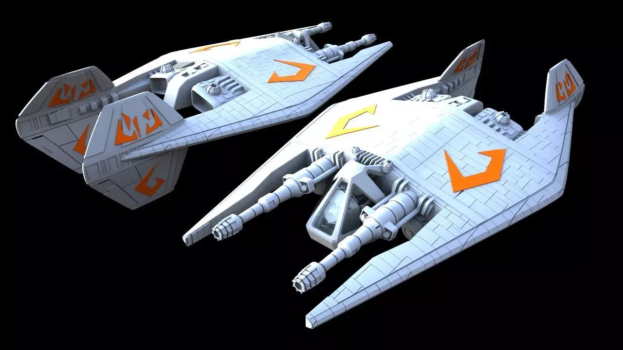 Babylon 5 Narn Frazi Fighter 3D print model
