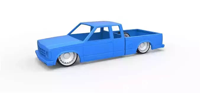 Shell and wheels Chevrolet Extended Cab Scale 1 to 25