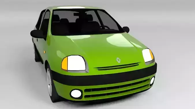 RENAULT CLIO 1999 LOWPOLY Low-poly 3D model