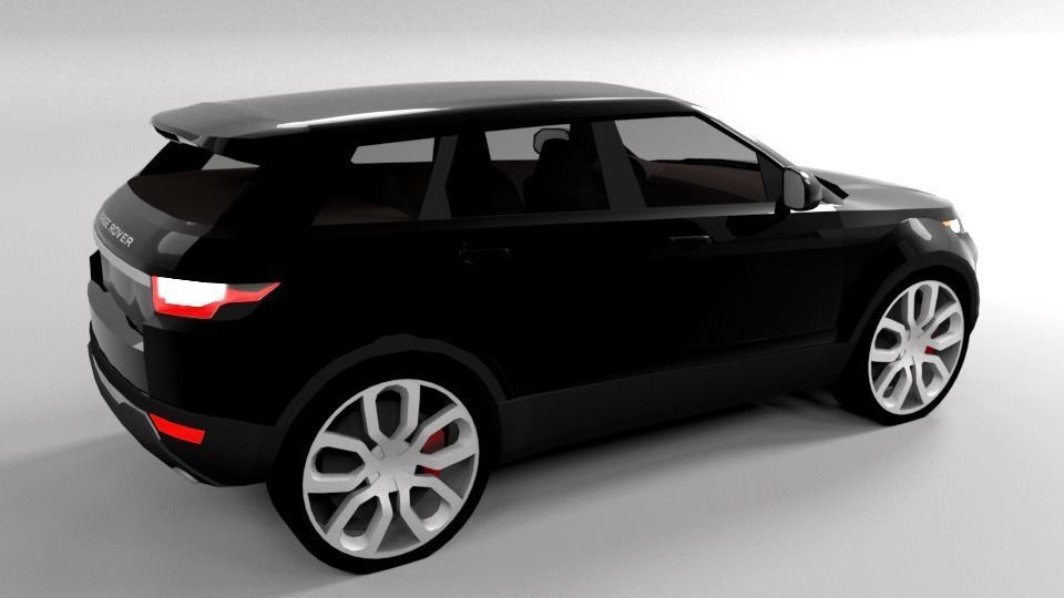 RANGE ROVER EVOQUE LOWPOLY Low-poly 3D model_6