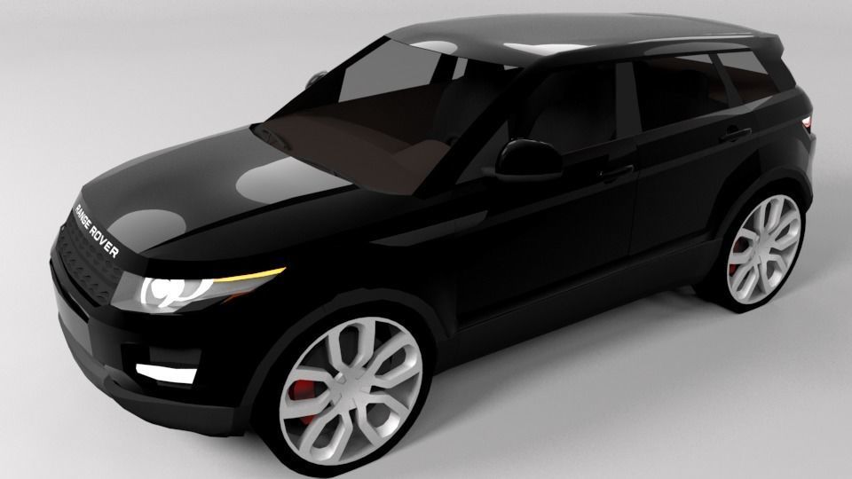 RANGE ROVER EVOQUE LOWPOLY Low-poly 3D model_4
