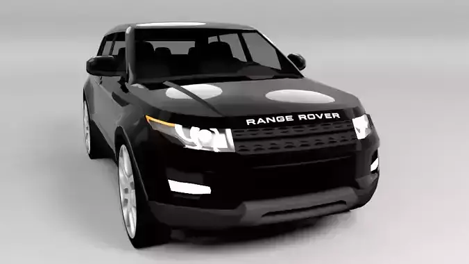 RANGE ROVER EVOQUE LOWPOLY Low-poly 3D model