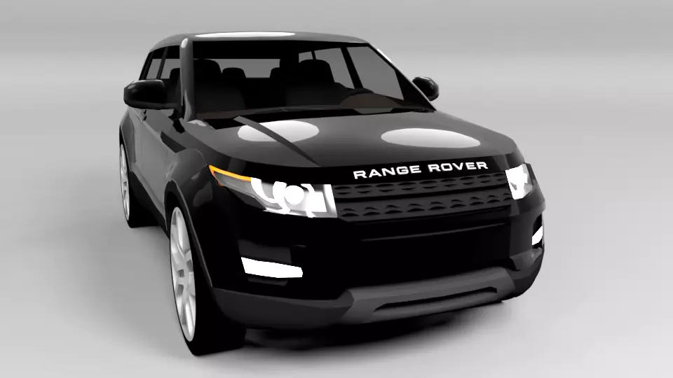 RANGE ROVER EVOQUE LOWPOLY Low-poly 3D model_0
