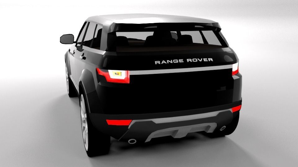 RANGE ROVER EVOQUE LOWPOLY Low-poly 3D model_2