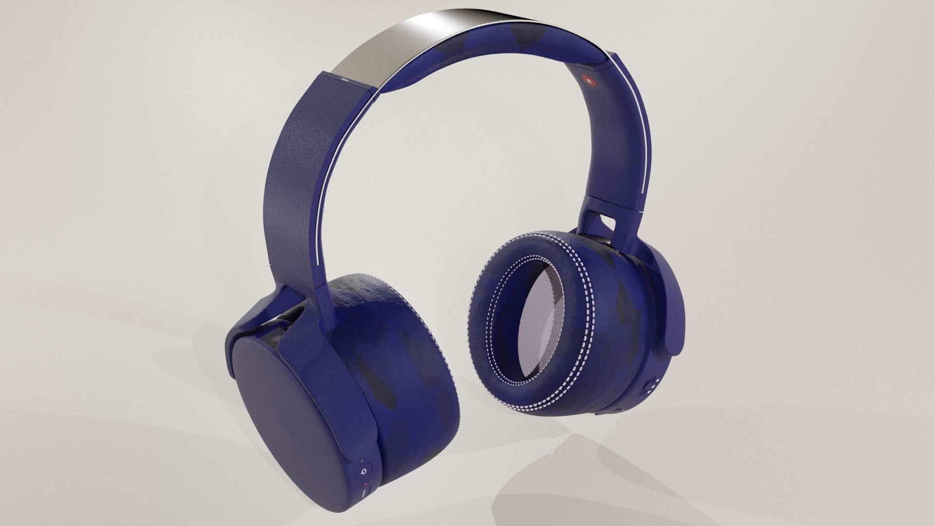 Set of Headphones 3D model_15
