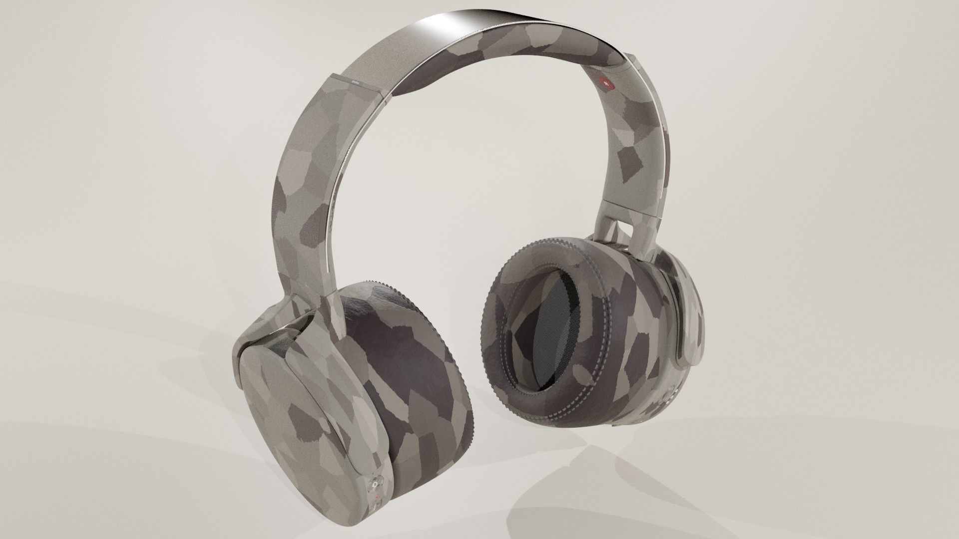 Set of Headphones 3D model_7