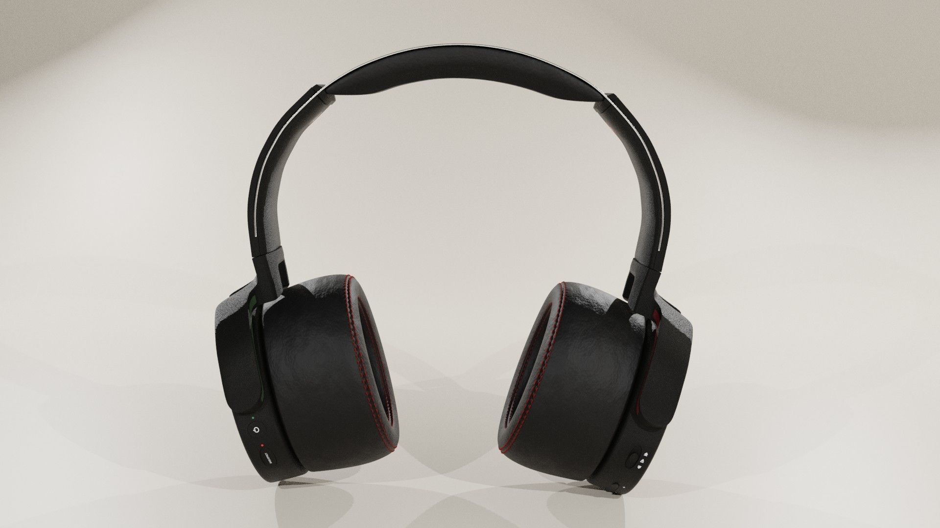 Set of Headphones 3D model_10