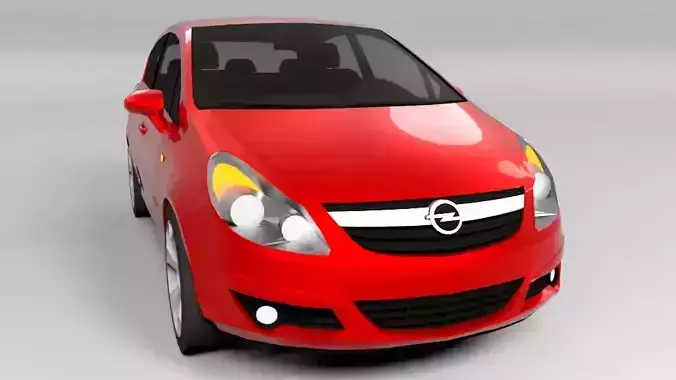 OPEL CORSA 2007 LOWPOLY