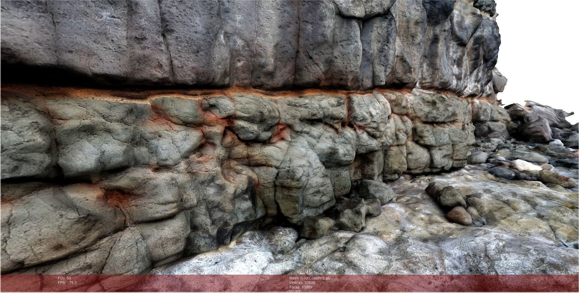 Volcanic rock scenario I 3D model_2