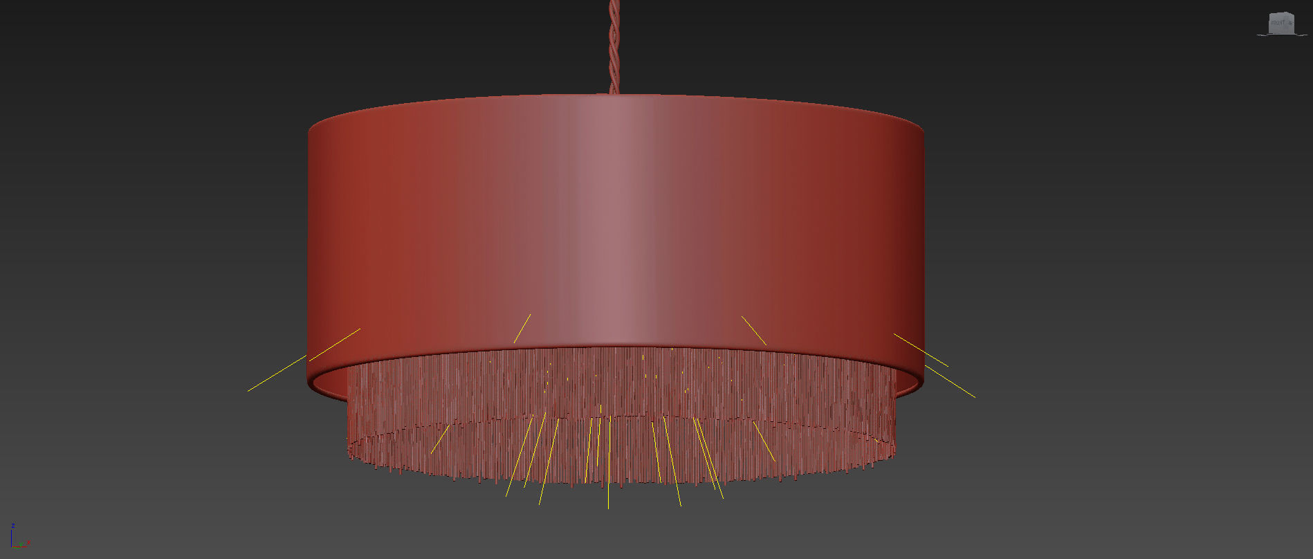 Clarendon Easy Fit Shade Pendant 3D model_4