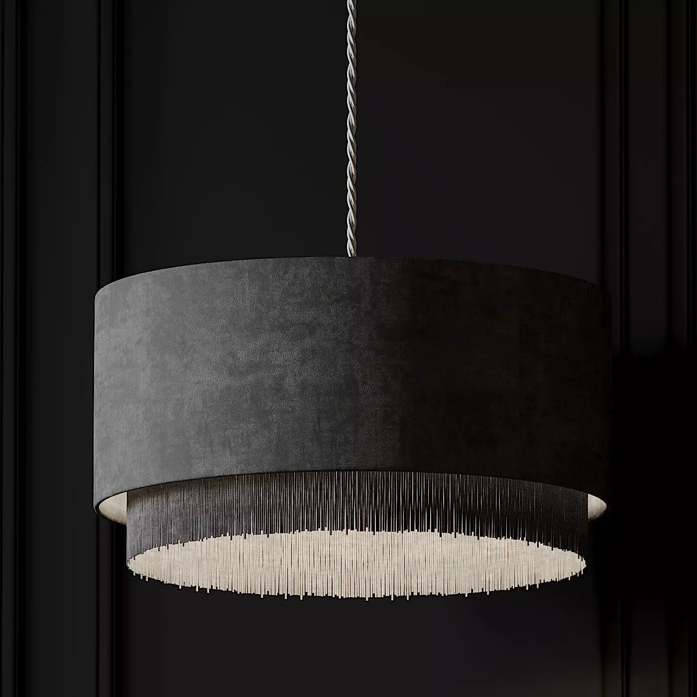 Clarendon Easy Fit Shade Pendant 3D model_0