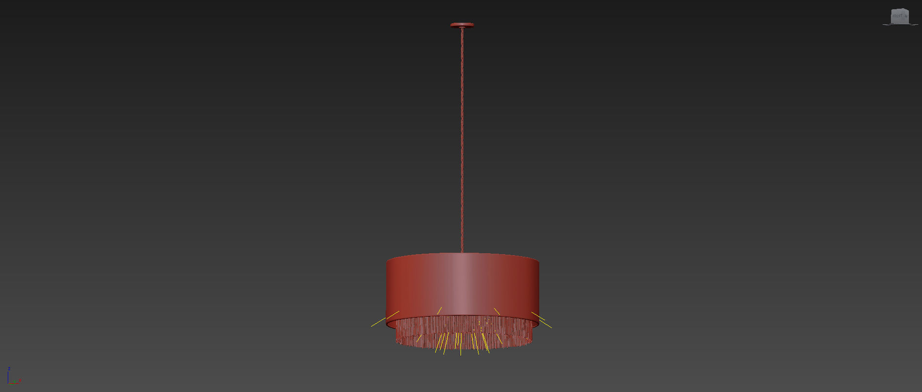 Clarendon Easy Fit Shade Pendant 3D model_7